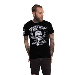 Billy Eight Until Da Death Mens T-Shirt - Black - Biker, Rockabilly, Rocker (Large) von Billy Eight