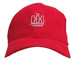 IHC Oldtimer Kappe International Harvester Baseball Cap Schirmmütze für Treckerfahrer | Rot | Einheitsgröße von Bimaxx