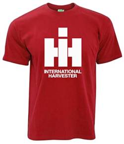 Oldtimer T-Shirt IHC International Harvester | Rot | Größe L von Bimaxx