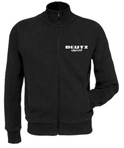 Sweatjacke | Deutz | Brust- und Rückendruck | Schwarz | Größe XXL von Bimaxx