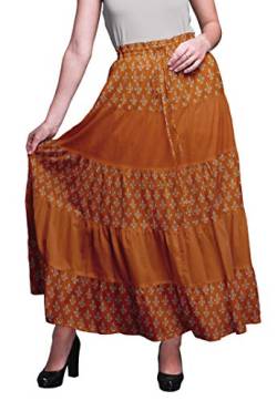 Bimba 5-stufige Baumwollröcke für Frauen mit langem Rocksommer aus Baumwolle von Bimba