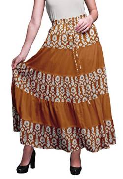 Bimba gedruckte Maxiröcke Frauen böhmischen Zigeuner Stil Langen Baumwollrock von Bimba