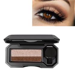 zweifarbiger Lidschatten Zweifarbiger Make-up Lidschatten Wasserdicht Langlebiger Lidschatten Make-up Lidschatten Glitzer Double Layer Farbige Abstufung Lazy Eyeshadow Stamp (2#) von Bimhayuu