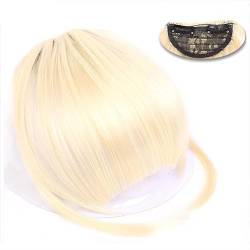 Perücken für Frauen Synthetische Clip-in-Haar-Pony-Verlängerung French Bang Hairpiece Clip in dickem, natürlichem, ordentlichem Pony mit Bügel for Frauen und Mädchen Pony Perücke/Perücke Pony (Color von BinOxy