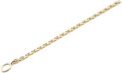 Binder Ankerkette diamantiert Kette Gold 333 1,8 mm 42 cm Gelbgold massiv 8 Karat Unisex von Binder