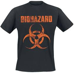 Biohazard Logo Männer T-Shirt schwarz L 100% Baumwolle Band-Merch, Bands von Biohazard