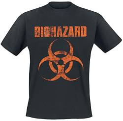 Biohazard Logo Männer T-Shirt schwarz M 100% Baumwolle Band-Merch, Bands von Biohazard