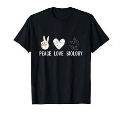Peace Zeichen Hippie Geschenk Biologie T-Shirt von Biologie T-Shirts & Geschenkideen