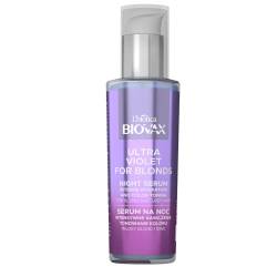 Biovax Ultra Violet Intensiv feuchtigkeitsspendendes Nacht-Ton-Serum für blonde und graue Haare 100ml von Biovax
