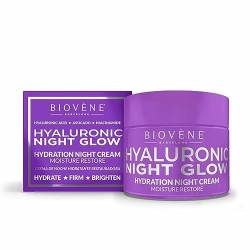 HYALURONIC NIGHT GLOW hydration night cream moisture restore 50 ml von Biovène