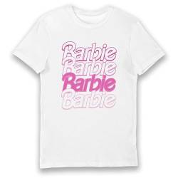 Bioworld Barbie Logo Erwachsene T-Shirt, Weiß, XL von Bioworld