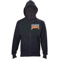 Bioworld Hoodie DOOM Hoodie Sweatshirt mit Kapuze Jacke Erwachsene + Jugendliche Kapuzenjacke Druck vorne + hinten S M L XL XL XXL von Bioworld