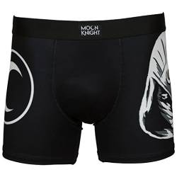 Marvel Moon Knight and Logo Herren Unterwäsche Boxershorts, Schwarz , XXL von Bioworld