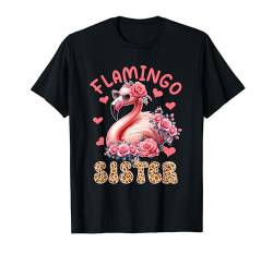 Flamingo Sister Mother's Day Flower Flamingo Sunglasses T-Shirt von Bird Mother's Day Costume