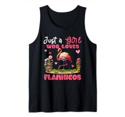 A Girl Loves Flamingos Costume Zoo Animal Lover Colorful Tank Top von Bird Vacations Costume