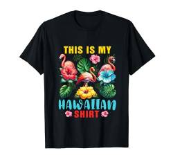 My Hawaiihemd Drei süße Flamingos Sonnenbrille für Reisen T-Shirt von Bird Vacations Costume