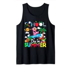 School Out Funny Summer Cute Flamingo Sunglasses Vacation Tank Top von Bird Vacations Costume