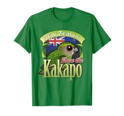 Cute Cartoon Kakapo of New Zealand Endangered Bird T-Shirt von Birdorable