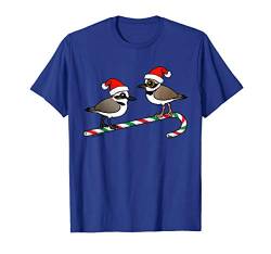 Cute Cartoon Santa Plovers Christmas Regenpfeifer Gift Idea T-Shirt von Birdorable