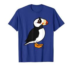 Cute Cartoon gehörnten Papageientaucher T-Shirt von Birdorable