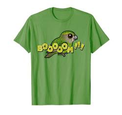 Gefährdeter Kakapo von Neuseeland, niedlicher Cartoon-Papagei, Boooom T-Shirt von Birdorable