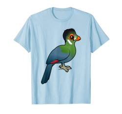 Niedlicher Cartoon-Vogel, tropischer Vogel, vogelförmig, weiß T-Shirt von Birdorable