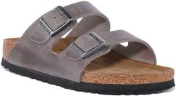 Birkenstock Arizona BS[Slipper], grau(iron), Gr. 38 von Birkenstock