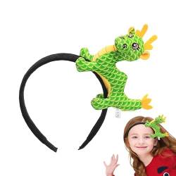 Birtern Drachenhaarreif | Drachen Plüsch Haarband,Bequeme Kinder-Haargummis, Haarschmuck für Kinder, Mädchen, Mädchen, Kinder von Birtern