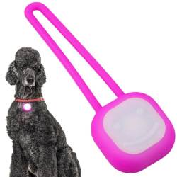 Birtern Hundelichter für Halsbänder,Hunde-LED-Halsbandlicht, Batteriebetriebener leuchtender Anhänger aus tragbarem Silikon, Heimtierbedarf, multifunktionaler, leuchtender LED-Anhänger für von Birtern