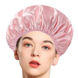 Wiederverwendbare Duschhaube | 3-lagige verstellbare Badehaarmütze - Elastische Bade-Duschmütze, Haarschutz-Haarkappe für Damen mit langen Haaren Birtern von Birtern