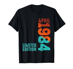 April 1984 Jahr 1984 Retro 1984 Vintage 1984 seit 1984 T-Shirt von Birth Since Month Of April Retro Vintage Year