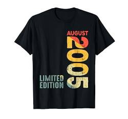 Jahr 2005 August 2005 Retro 2005 Vintage 2005 seit 2005 T-Shirt von Birth Since Month Of August Retro Vintage Year