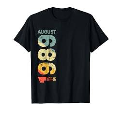 Retro 1989 August 1989 Jahr 1989 Vintage 1989 seit 1989 T-Shirt von Birth Since Month Of August Retro Vintage Year