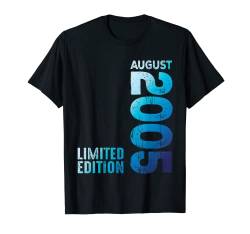 Seit August 2005 2005 Jahr 2005 Retro 2005 Jahrgang 2005 T-Shirt von Birth Since Month Of August Retro Vintage Year