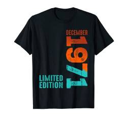 Dezember 1971 Jahr 1971 Retro 1971 Vintage 1971 seit 1971 T-Shirt von Birth Since Month Of December Retro Vintage Year