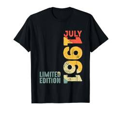 Monat Juli 1961 Jahr 1961 Retro 1961 Jahrgang 1961 Seit 1961 T-Shirt von Birth Since Month Of July Retro Vintage Year