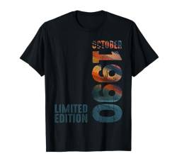 Am Oktober 1990 Jahr 1990 Seit 1990 Retro 1990 Vintage 1990 T-Shirt von Birth Since Month Of October Retro Vintage Year