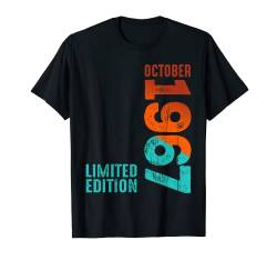 Oktober 1967 Jahr 1967 Retro 1967 Vintage 1967 seit 1967 T-Shirt von Birth Since Month Of October Retro Vintage Year