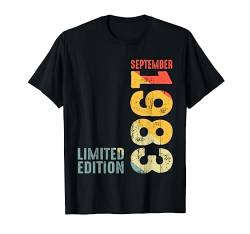 Jahr 1983 September 1983 Retro 1983 Vintage 1983 seit 1983 T-Shirt von Birth Since Month Of September Retro Vintage Year