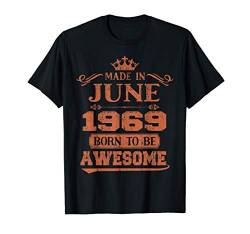 Birthday 365 Vintage Born in June 1969 Birthday Gifts T-Shirt von Birthday 365
