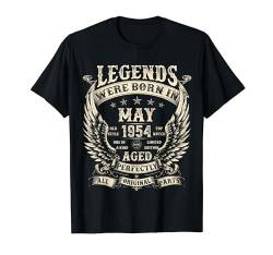 Legends Were born in 1954 70. Geburtstag Geschenke für Männer Mai T-Shirt von Birthday Apparel gifts For Men Women May