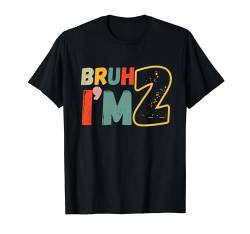 Bruh It's My 2nd Birthday I'm 2 Year Old Birthday Gift Kids T-Shirt von Birthday Boy 2024 By GnineZa