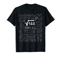 12 Jahre alte Quadratwurzel von 144 - 12. Geburtstag T-Shirt von Birthday Design For Physics & Science Lovers
