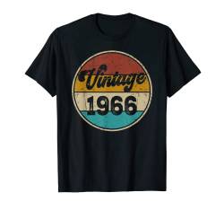 Lustige Vintage 1966 Geburtstag 57 Jahre alt Geburtstag Dekoration T-Shirt von Birthday Gift