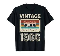 Vintage 1966 Geburtstag 57 Jahre alt Geburtstag Dekoration T-Shirt von Birthday Gift
