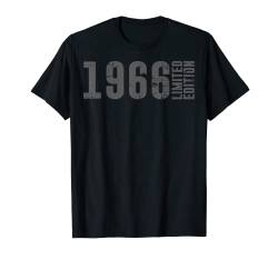 Distressed Gray Colored Limited Edition und geboren im Jahr 1966 T-Shirt von Birthday Gifts Limited Edition with Year of Birth