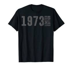 Distressed Grey Coloured Limited Edition und geboren 1973 T-Shirt von Birthday Gifts Limited Edition with Year of Birth