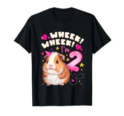 2. Geburtstag Mädchen 2 Jahre, Meerschweinchen T-Shirt von Birthday Girl by Content Design Studio