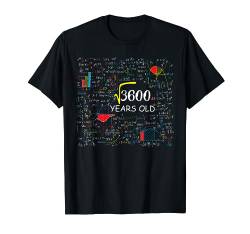 60. Geburtstag – Wurzel von 3600 bis 60 Jahren T-Shirt von Birthday Shirt For Physics & Science Lovers