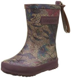 Bisgaard Jungen Mädchen Flower Gummistiefel, Mehrfarbig (174 Bordeaux-Flowers), 23 EU von Bisgaard